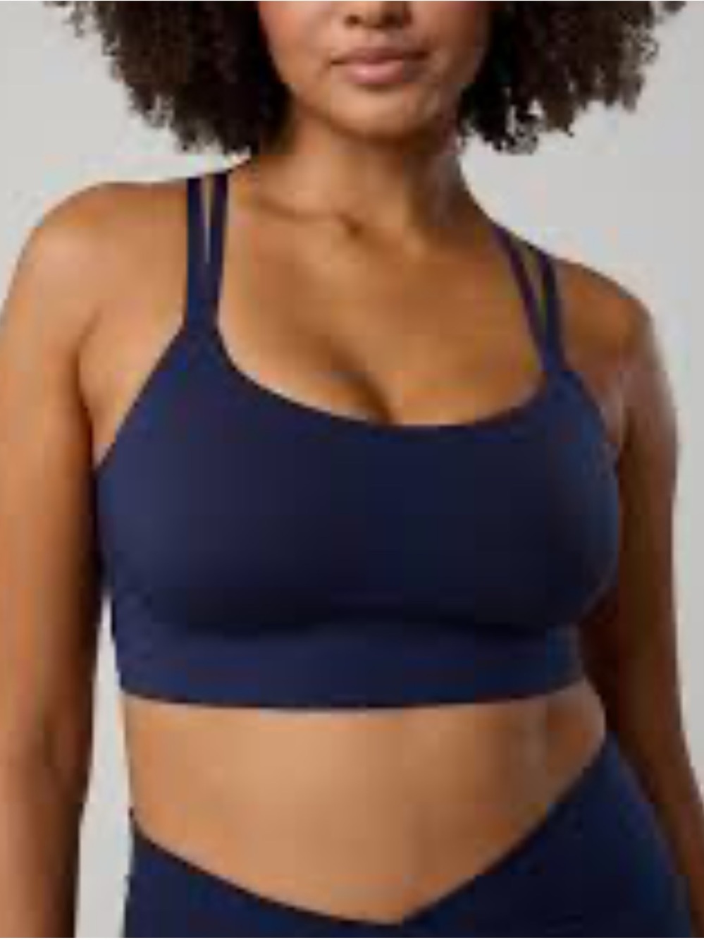 Offline by aerie real me hold up Navy Double-Strap Comfort Sports Bra 5